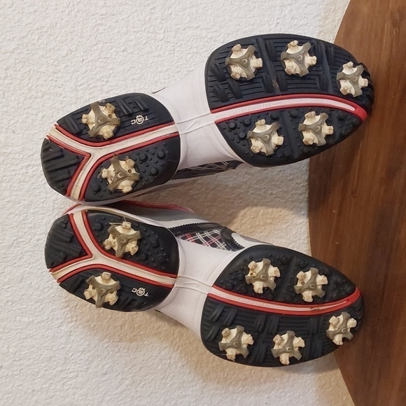 Nike Air Brassie Womens Golfing Shoes Gray/ Pink Plaid Sports Athletic Sz.8 - Picture 7 of 8